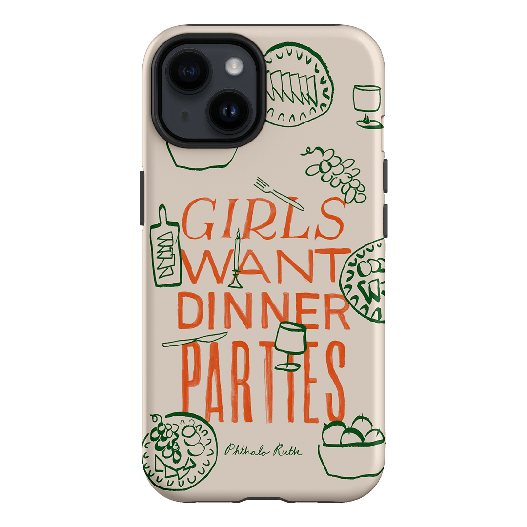 Dinner Parties Printed Phone Cases iPhone 14 / Armoured by Phthalo Ruth - The Dairy