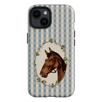 Gingham Horse Printed Phone Cases iPhone 14 / Armoured by Kasiags Art - The Dairy