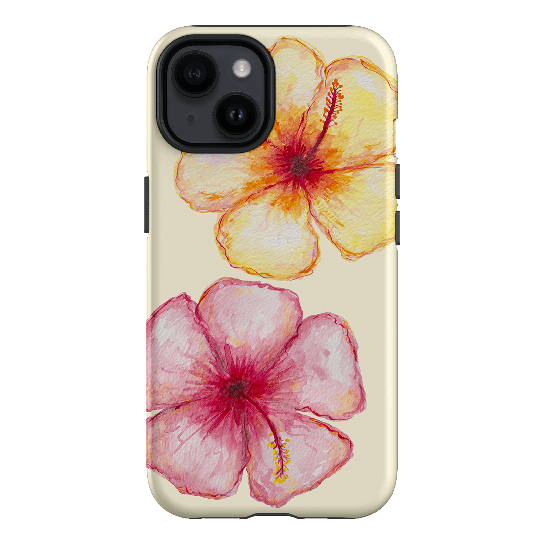 Hibiscus Flower Yellow Printed Phone Cases iPhone 14 / Armoured by BG. Studio - The Dairy