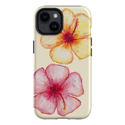 Hibiscus Flower Yellow Printed Phone Cases iPhone 14 / Armoured by BG. Studio - The Dairy