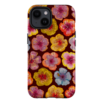 Hibiscus Holiday Rouge Printed Phone Cases iPhone 14 / Armoured by BG. Studio - The Dairy