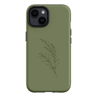 Khaki Wattle Printed Phone Cases by Typoflora - The Dairy