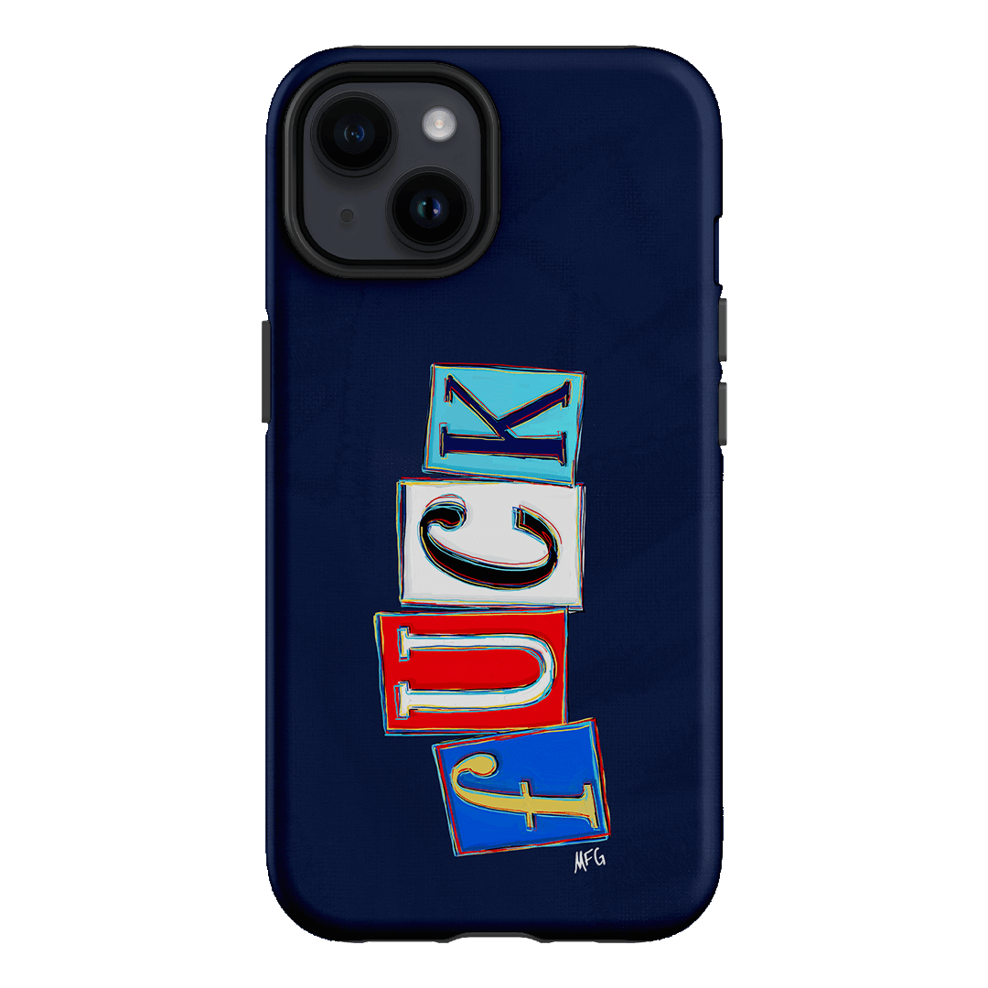 Lil Fcks Blue Printed Phone Cases iPhone 14 / Armoured by Margarbs Art - The Dairy