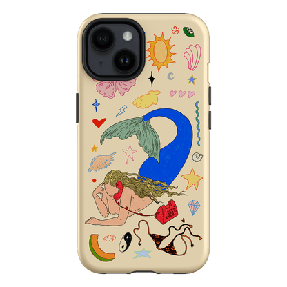 Mermaid Salad Cream Printed Phone Cases iPhone 14 / Armoured by Easty Beasty - The Dairy
