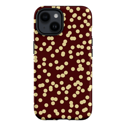 Mini Confetti Burgundy Butter Printed Phone Cases iPhone 14 / Armoured by Veronica Tucker - The Dairy