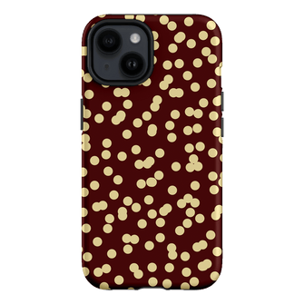 Mini Confetti Burgundy Butter Printed Phone Cases iPhone 14 / Armoured by Veronica Tucker - The Dairy