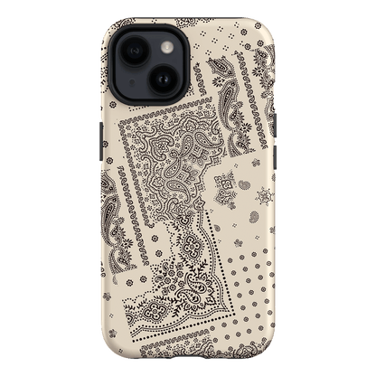 Paisley Ecru Printed Phone Cases iPhone 14 / Armoured by The Dairy - The Dairy
