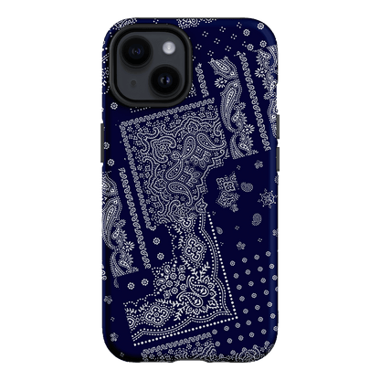 Paisley Indigo Printed Phone Cases iPhone 14 / Armoured by The Dairy - The Dairy