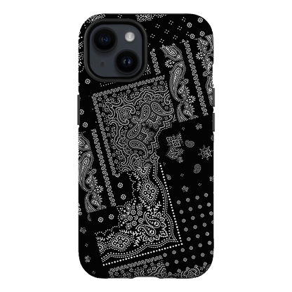 Paisley Noir Printed Phone Cases iPhone 14 / Armoured by The Dairy - The Dairy