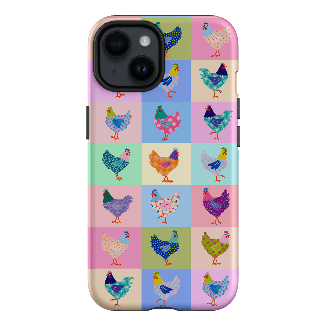 Pastel Chickens Printed Phone Cases iPhone 14 / Armoured by Kayla Henley - The Dairy