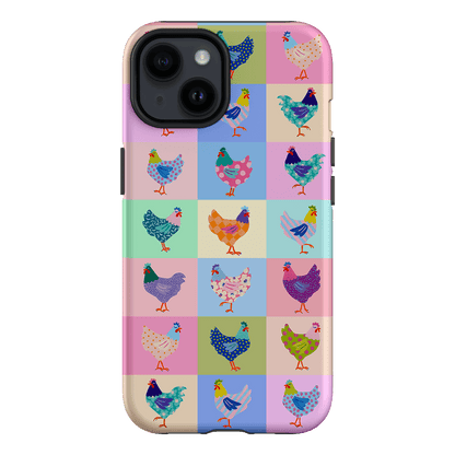Pastel Chickens Printed Phone Cases iPhone 14 / Armoured by Kayla Henley - The Dairy