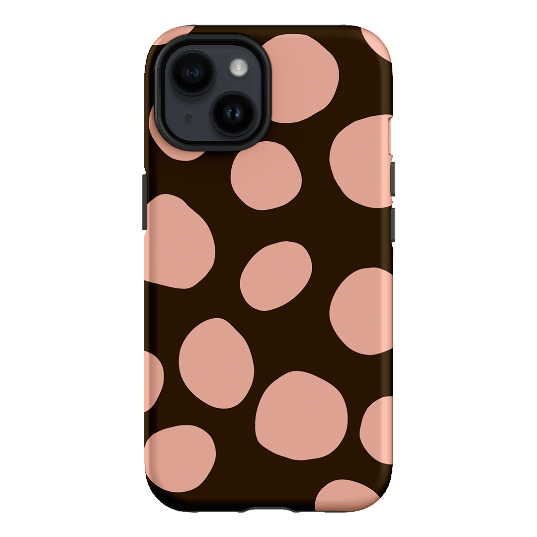 Pebbles Chocolate Pink Printed Phone Cases iPhone 14 / Armoured by Veronica Tucker - The Dairy