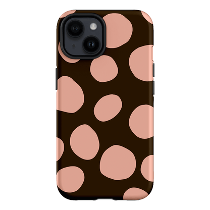 Pebbles Chocolate Pink Printed Phone Cases iPhone 14 / Armoured by Veronica Tucker - The Dairy