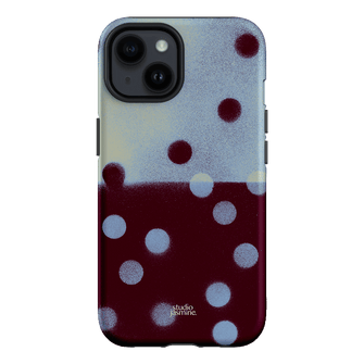 Plum Polka Dot Printed Phone Cases iPhone 14 / Armoured by Jasmine Dowling - The Dairy