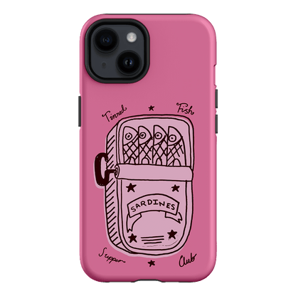 Sardine Social Pink Printed Phone Cases iPhone 14 / Armoured by The Dairy - The Dairy