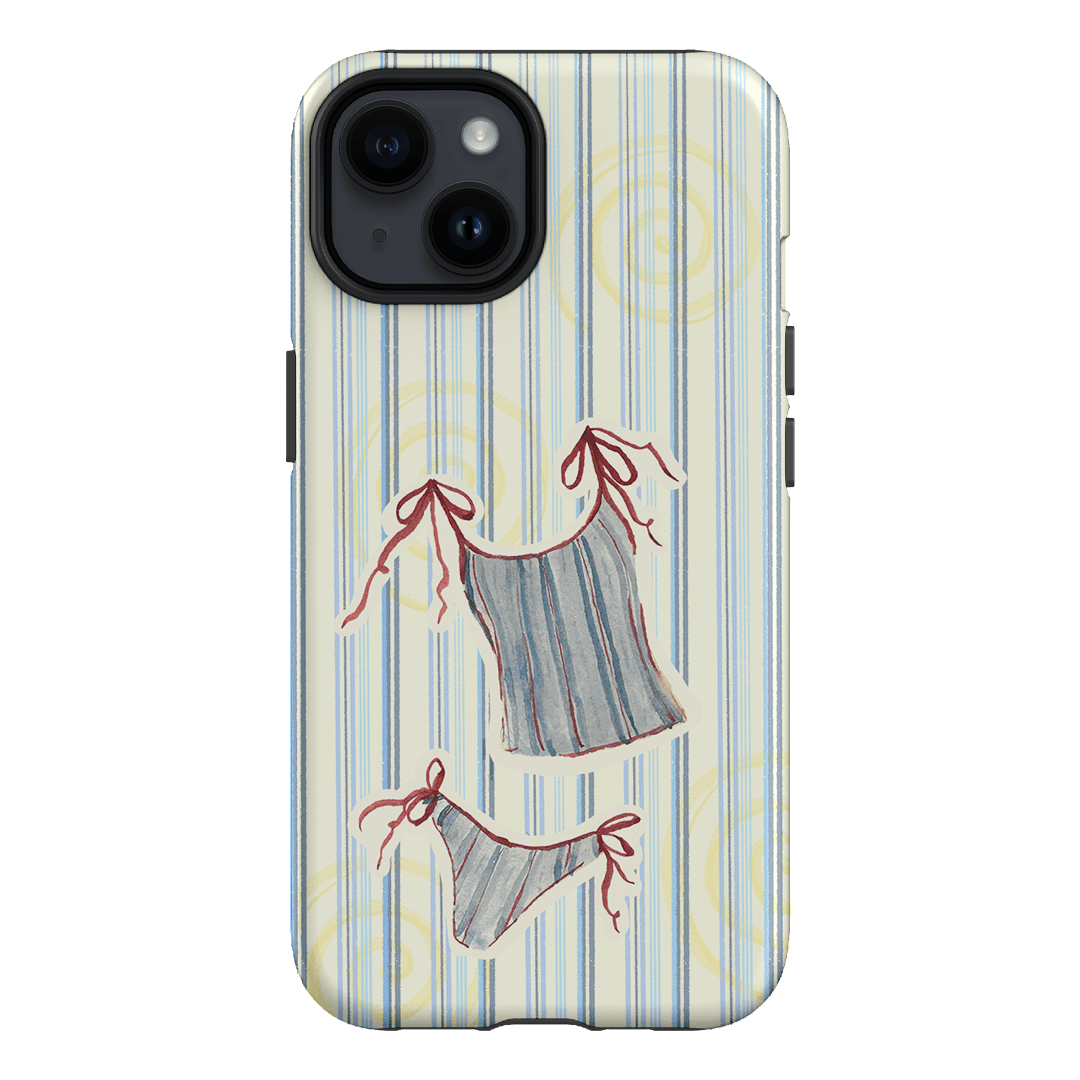 Stripe Tankini Printed Phone Cases iPhone 14 / Armoured by Kayla Carr - The Dairy