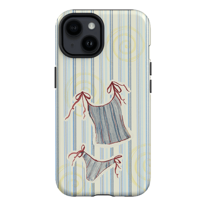 Stripe Tankini Printed Phone Cases iPhone 14 / Armoured by Kayla Carr - The Dairy
