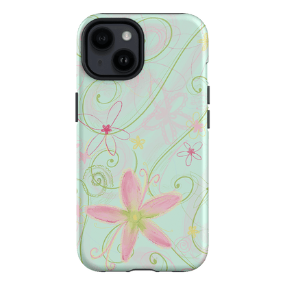 Swirl Blue Printed Phone Cases iPhone 14 / Armoured by Kayla Carr - The Dairy
