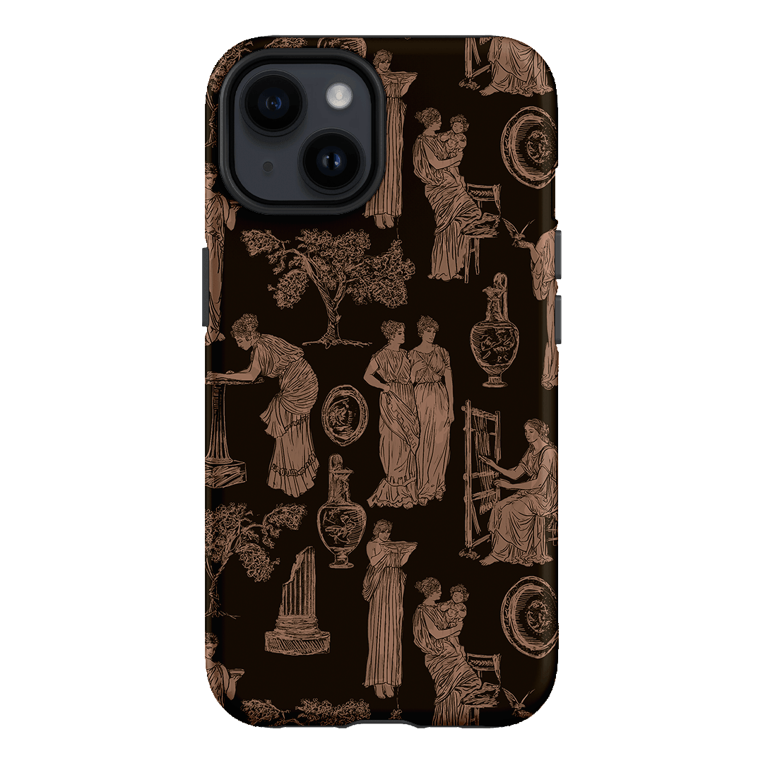 Symposium Burnt Umber Printed Phone Cases iPhone 14 / Armoured by Veronica Tucker - The Dairy