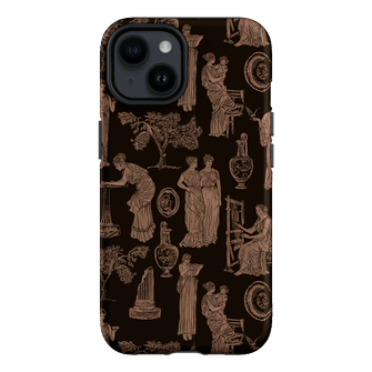 Symposium Burnt Umber Printed Phone Cases iPhone 14 / Armoured by Veronica Tucker - The Dairy