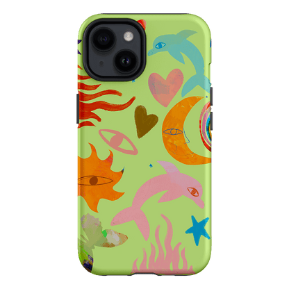 Tattoos Green Printed Phone Cases iPhone 14 / Armoured by Kate Eliza - The Dairy