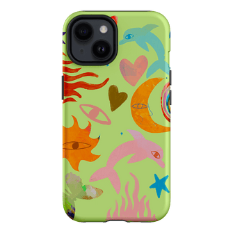 Tattoos Green Printed Phone Cases iPhone 14 / Armoured by Kate Eliza - The Dairy