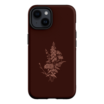 Wildflowers Mocha Printed Phone Cases iPhone 14 / Armoured by Typoflora - The Dairy