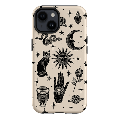 Astro Flash Beige Printed Phone Cases iPhone 14 / Armoured by Veronica Tucker - The Dairy
