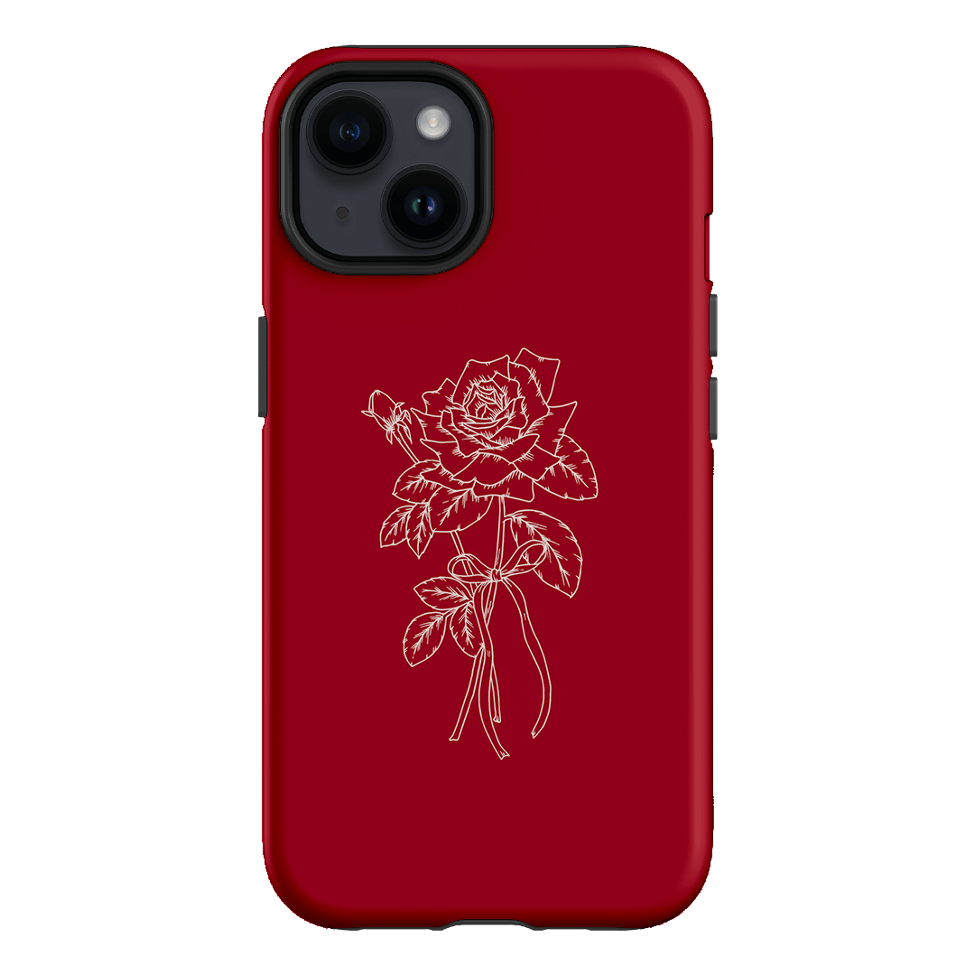 Red Rose Printed Phone Cases iPhone 14 / Armoured by Typoflora - The Dairy