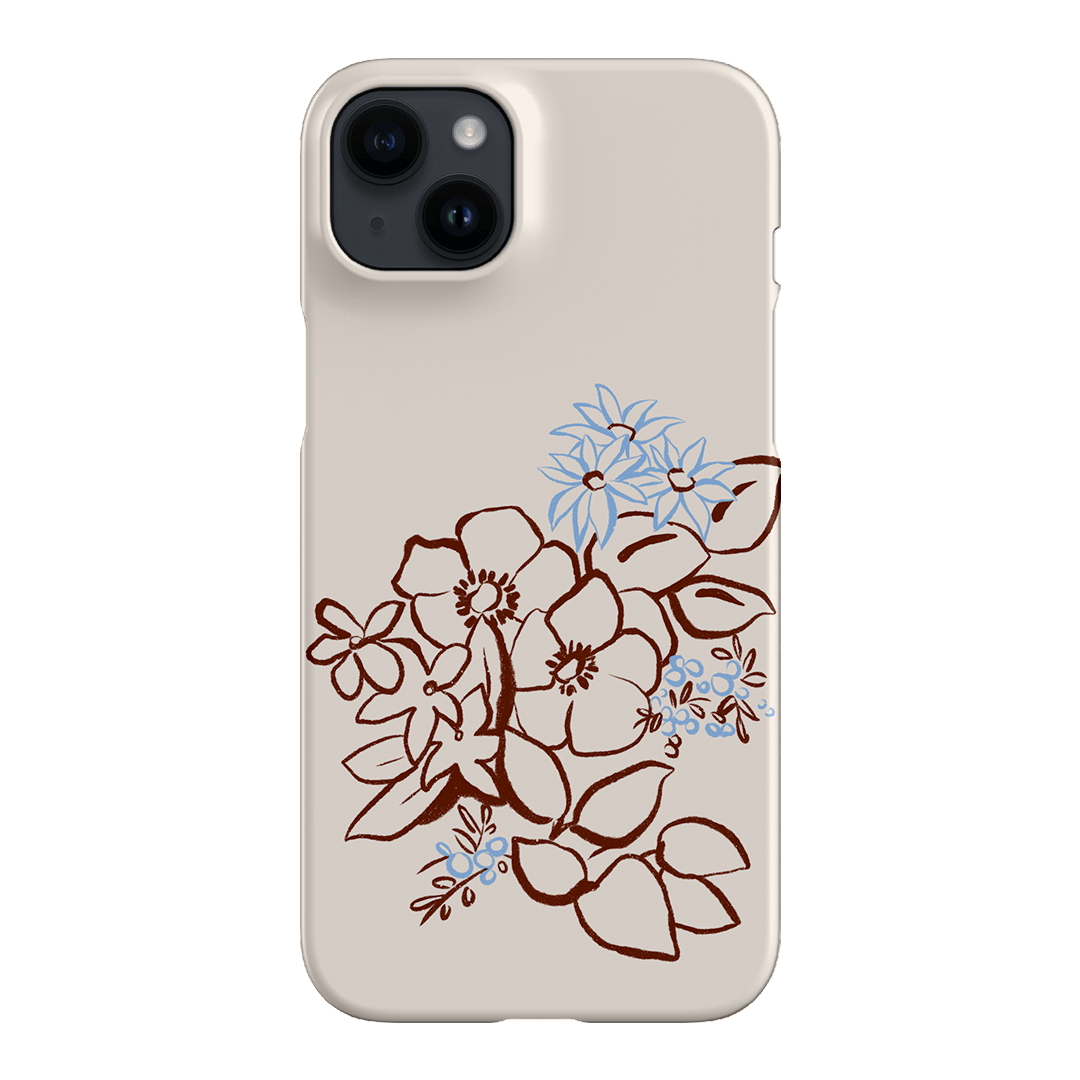 Cream Posy Printed Phone Cases iPhone 14 Plus / Snap by Typoflora - The Dairy
