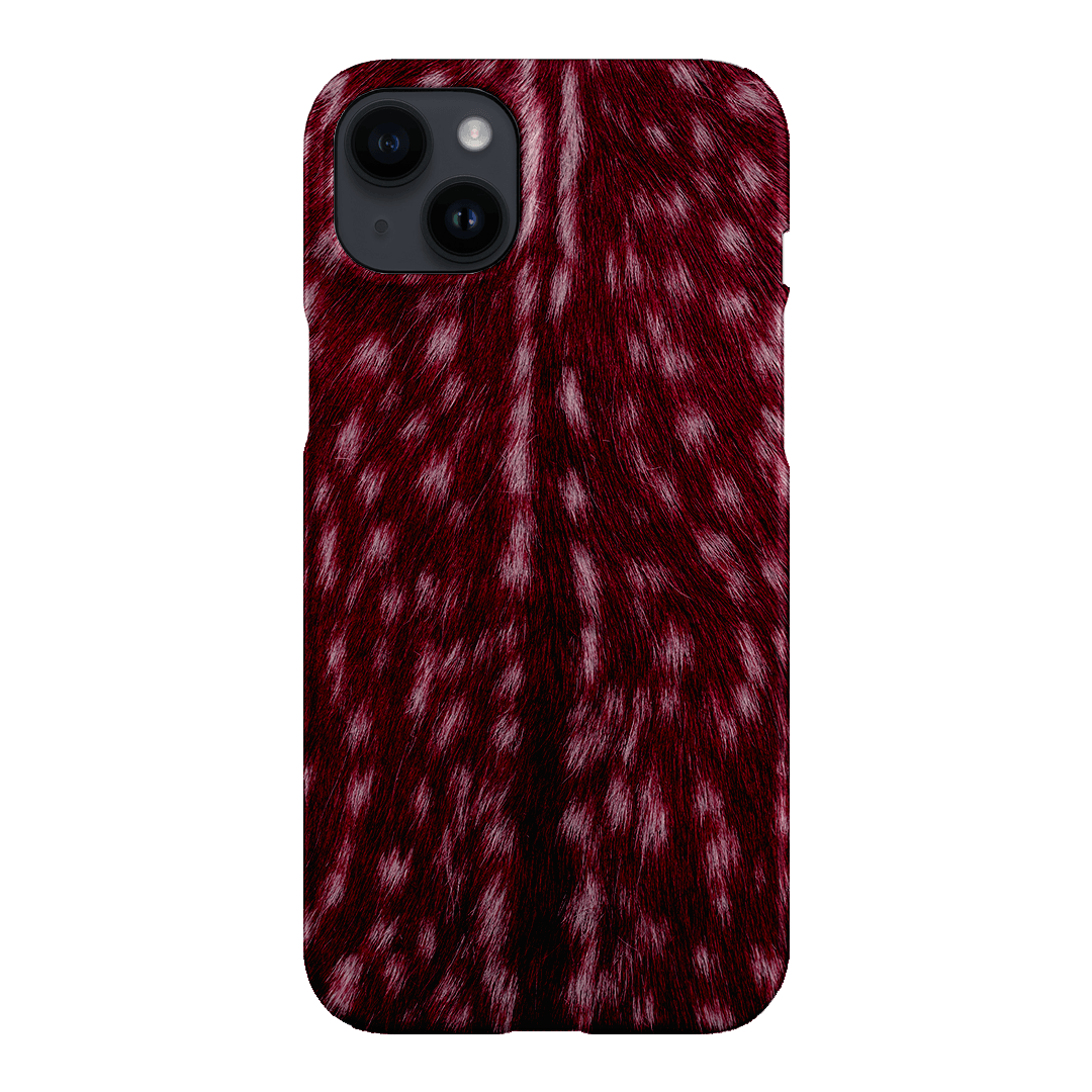 Fawn Burgundy Printed Phone Cases iPhone 14 Plus / Snap by The Dairy - The Dairy