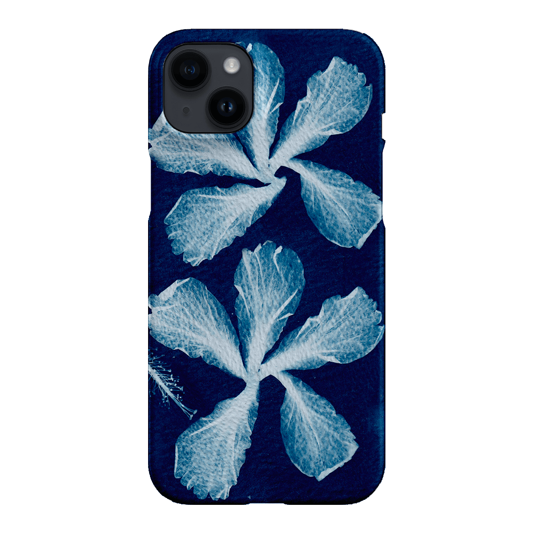 Hibiscus Cyanotype Printed Phone Cases iPhone 14 Plus / Snap by Sally Hungerford - The Dairy
