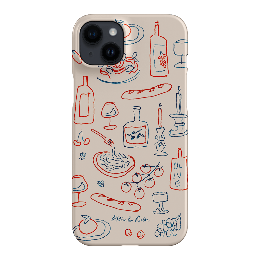 Italian Fare Printed Phone Cases iPhone 14 Plus / Snap by Phthalo Ruth - The Dairy