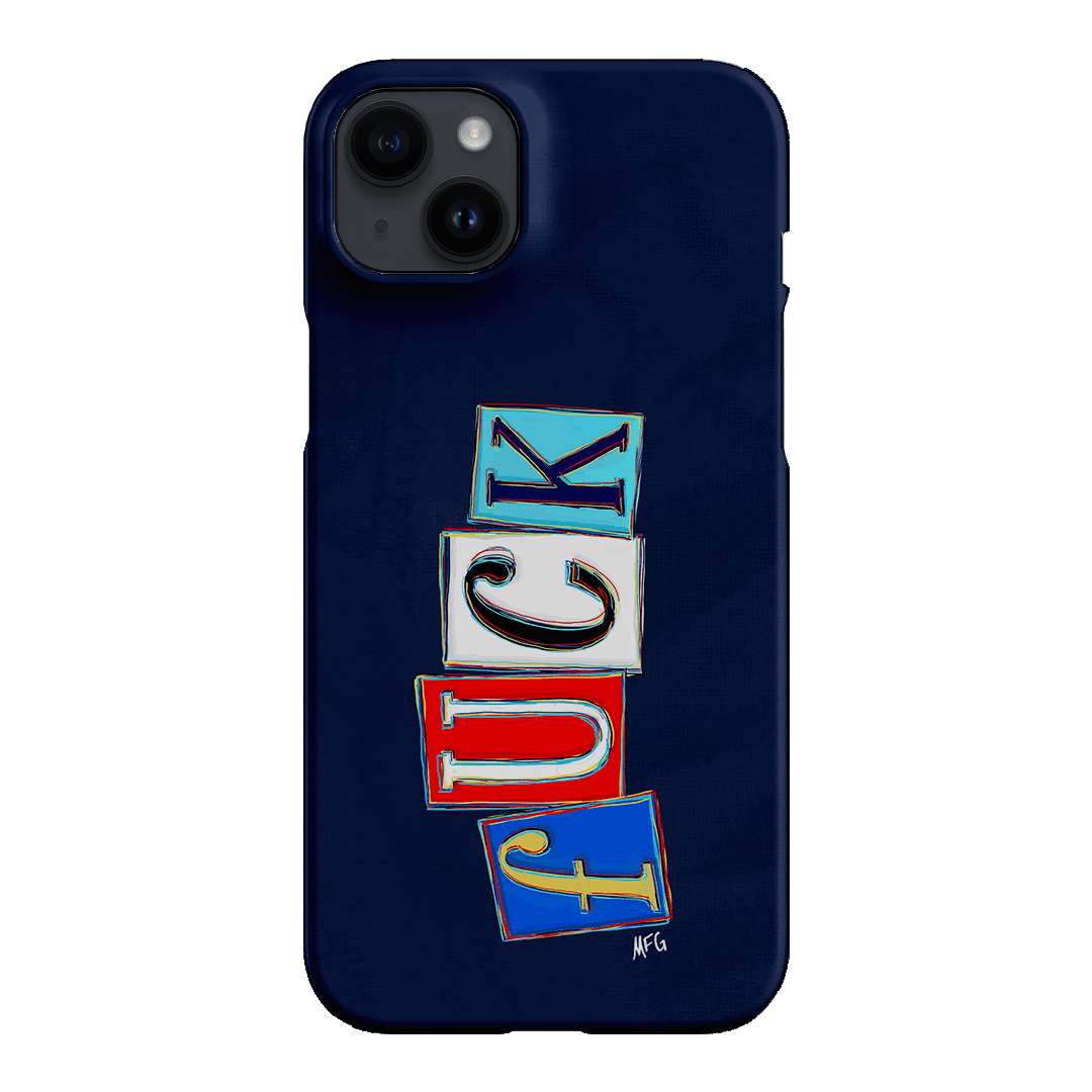 Lil Fcks Blue Printed Phone Cases iPhone 14 Plus / Snap by Margarbs Art - The Dairy