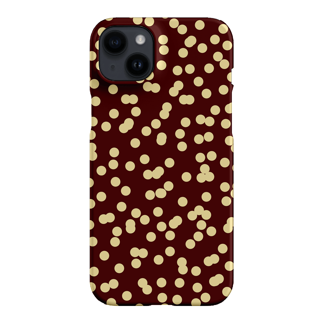 Mini Confetti Burgundy Butter Printed Phone Cases iPhone 14 Plus / Snap by Veronica Tucker - The Dairy