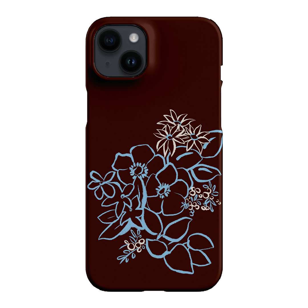 Mocha Posy Printed Phone Cases iPhone 14 Plus / Snap by Typoflora - The Dairy