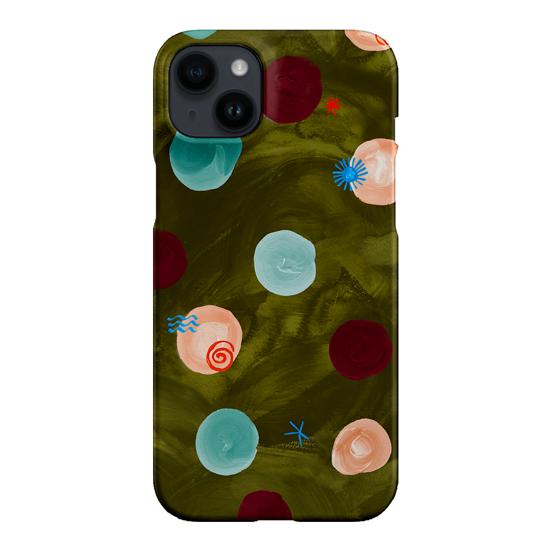 Olive Spot Printed Phone Cases iPhone 14 Plus / Snap by Charlie Taylor - The Dairy
