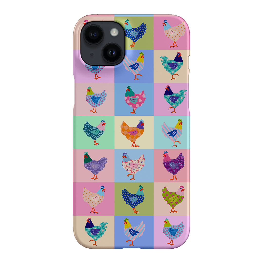 Pastel Chickens Printed Phone Cases iPhone 14 Plus / Snap by Kayla Henley - The Dairy