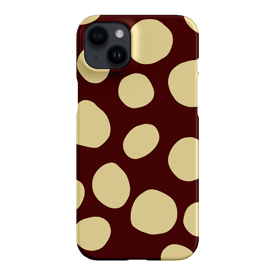 Pebbles Burgundy Butter Printed Phone Cases iPhone 14 Plus / Snap by Veronica Tucker - The Dairy