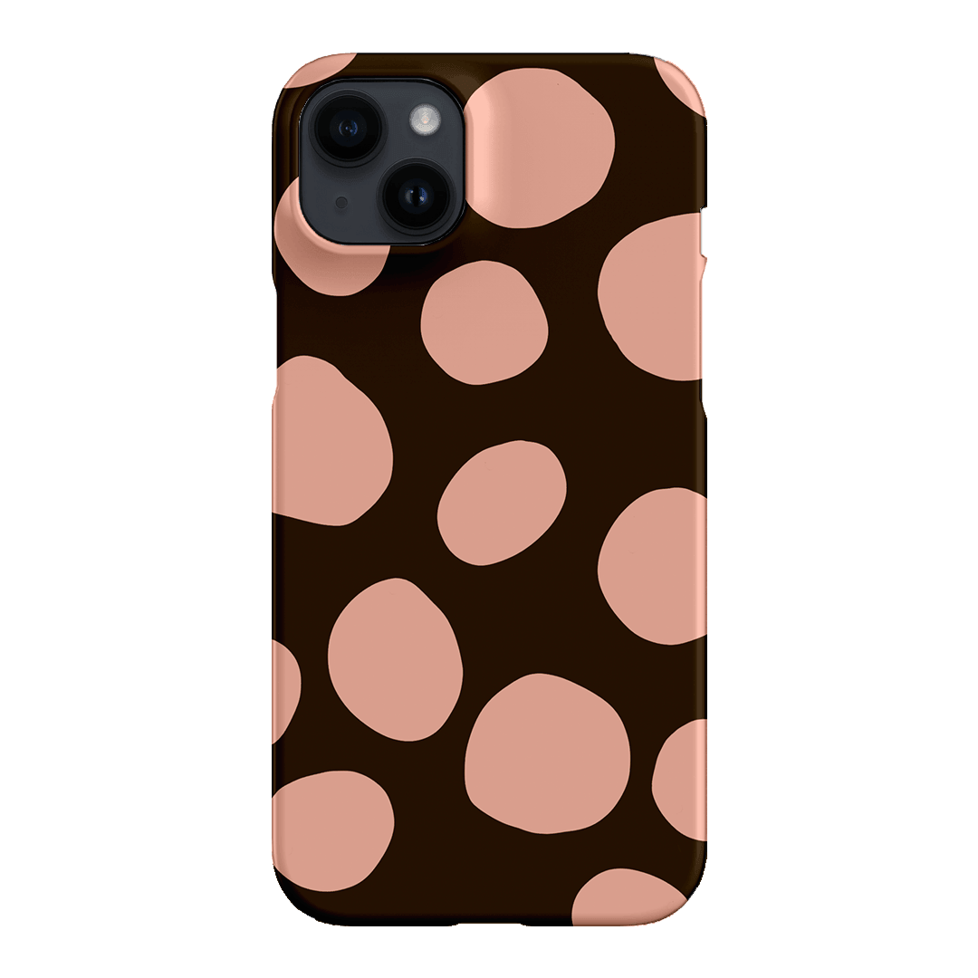 Pebbles Chocolate Pink Printed Phone Cases iPhone 14 Plus / Snap by Veronica Tucker - The Dairy