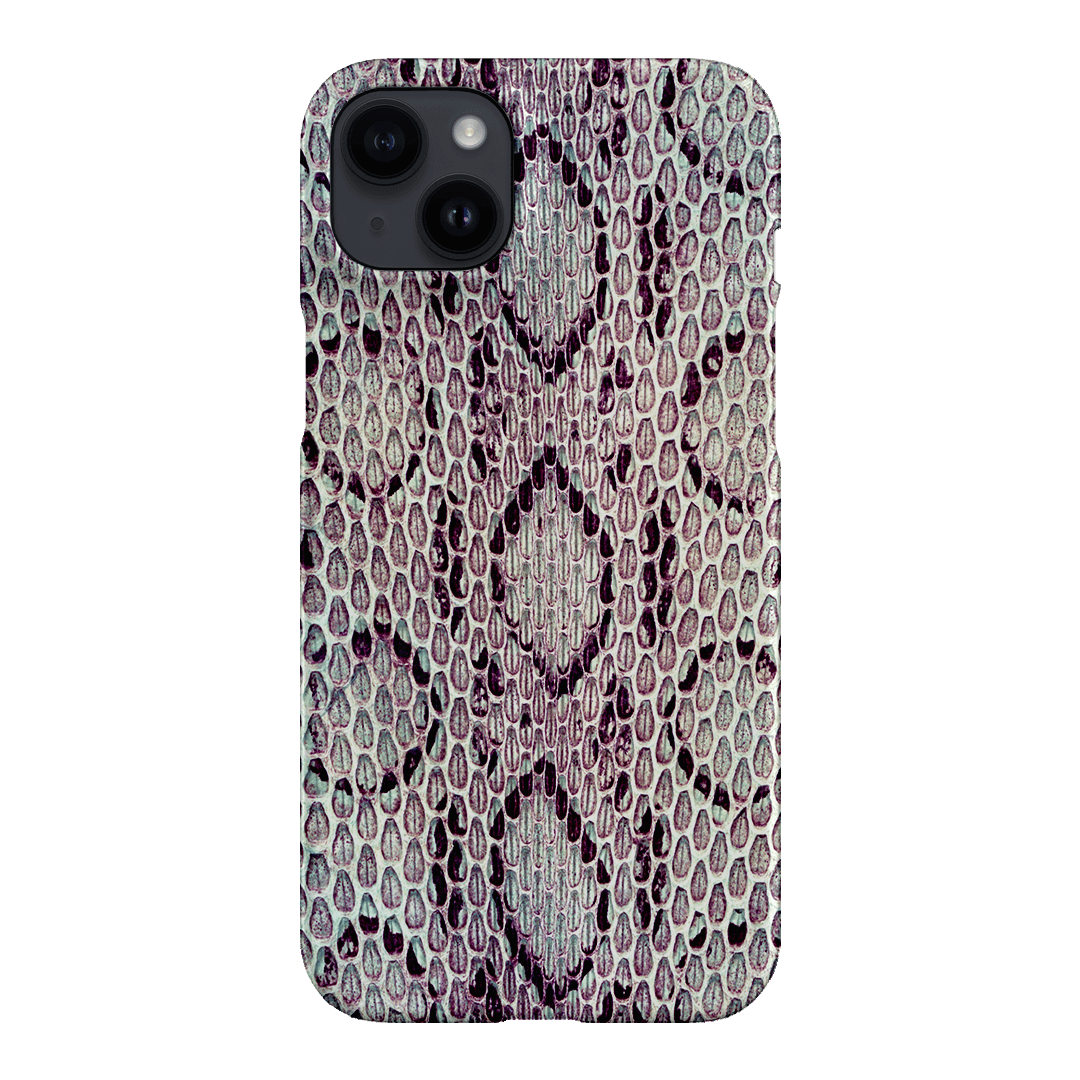 Plum Python Printed Phone Cases iPhone 14 Plus / Snap by The Dairy - The Dairy
