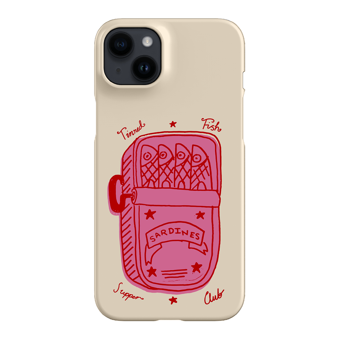 Sardine Social Red Printed Phone Cases iPhone 14 Plus / Snap by The Dairy - The Dairy