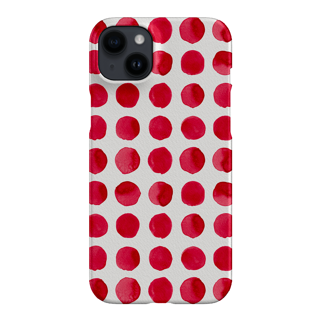 Spots in Red Printed Phone Cases by The Dairy - The Dairy