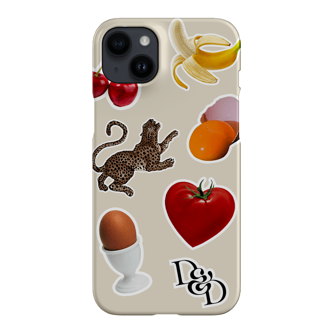 Sunday Stickers Cream Printed Phone Cases iPhone 14 Plus / Snap by Desmond & Dempsey - The Dairy