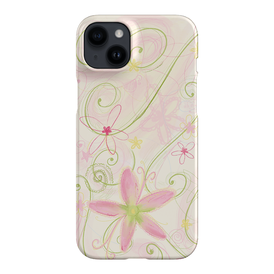 Swirl Pink Printed Phone Cases iPhone 14 Plus / Snap by Kayla Carr - The Dairy