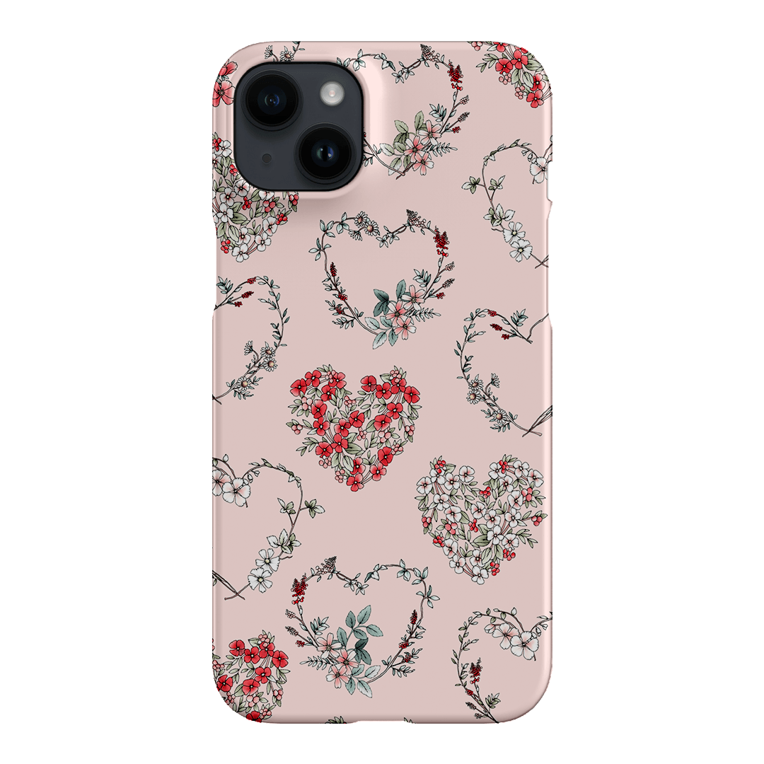 Wild Heart Wreath Printed Phone Cases iPhone 14 Plus / Snap by Typoflora - The Dairy