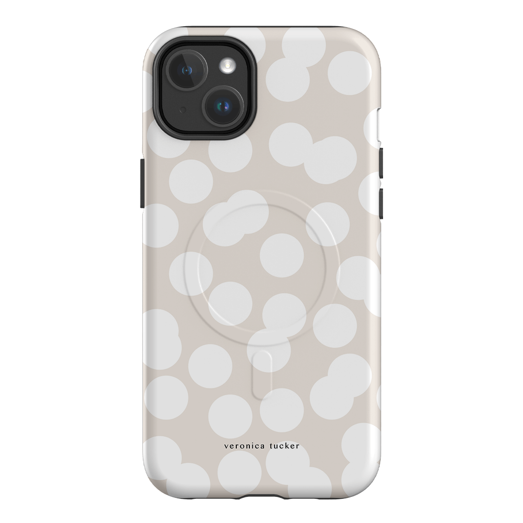 Confetti White Printed Phone Cases iPhone 14 Plus / Armoured MagSafe by Veronica Tucker - The Dairy