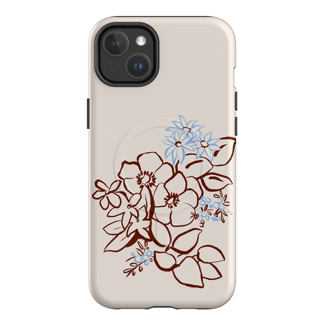 Cream Posy Printed Phone Cases iPhone 14 Plus / Armoured MagSafe by Typoflora - The Dairy