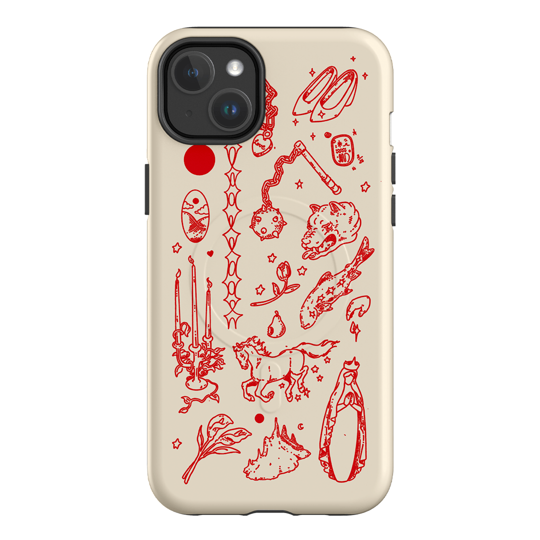 Dreamcore Cream Printed Phone Cases iPhone 14 Plus / Armoured MagSafe by Easty Beasty - The Dairy