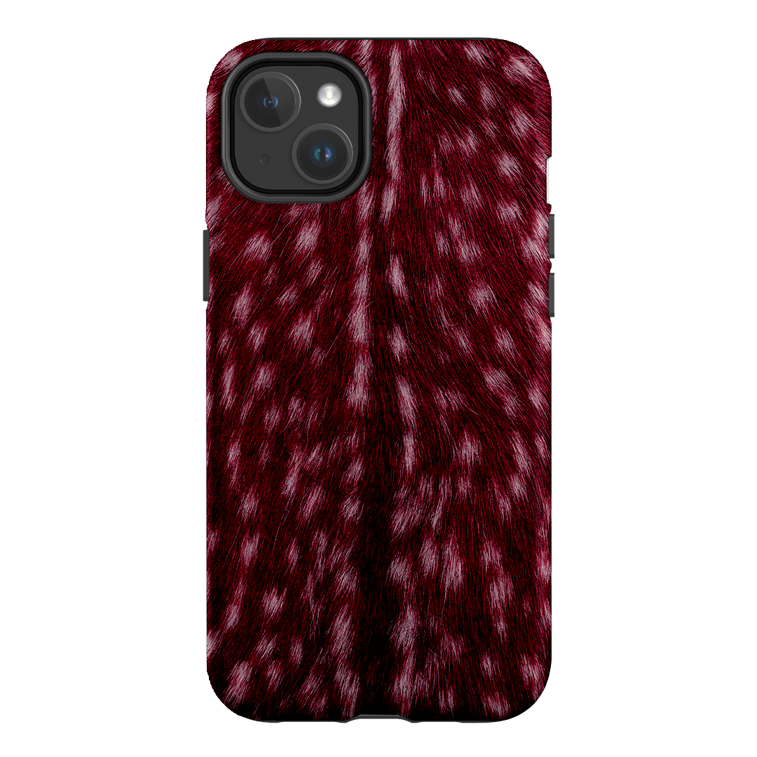 Fawn Burgundy Printed Phone Cases iPhone 14 Plus / Armoured MagSafe by The Dairy - The Dairy
